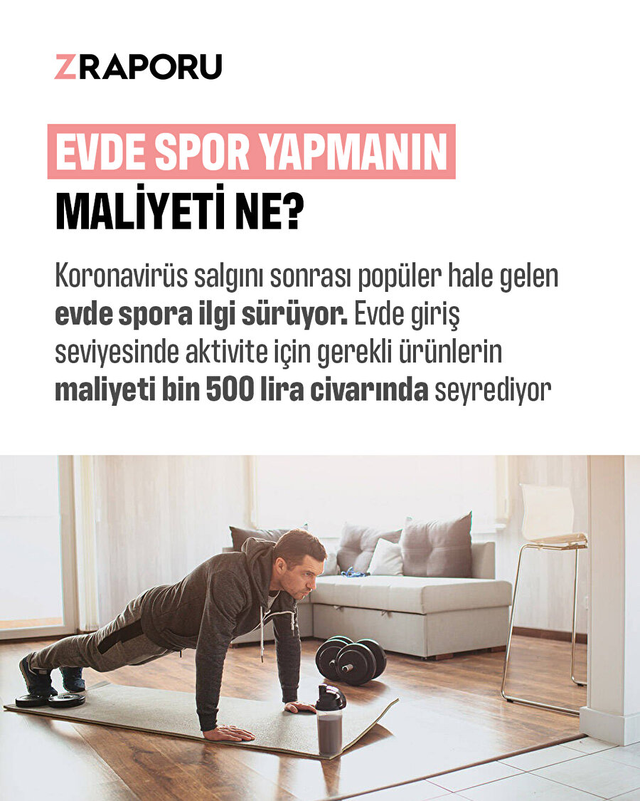 Evde spor yapmanın maliyeti ne kadar? 
