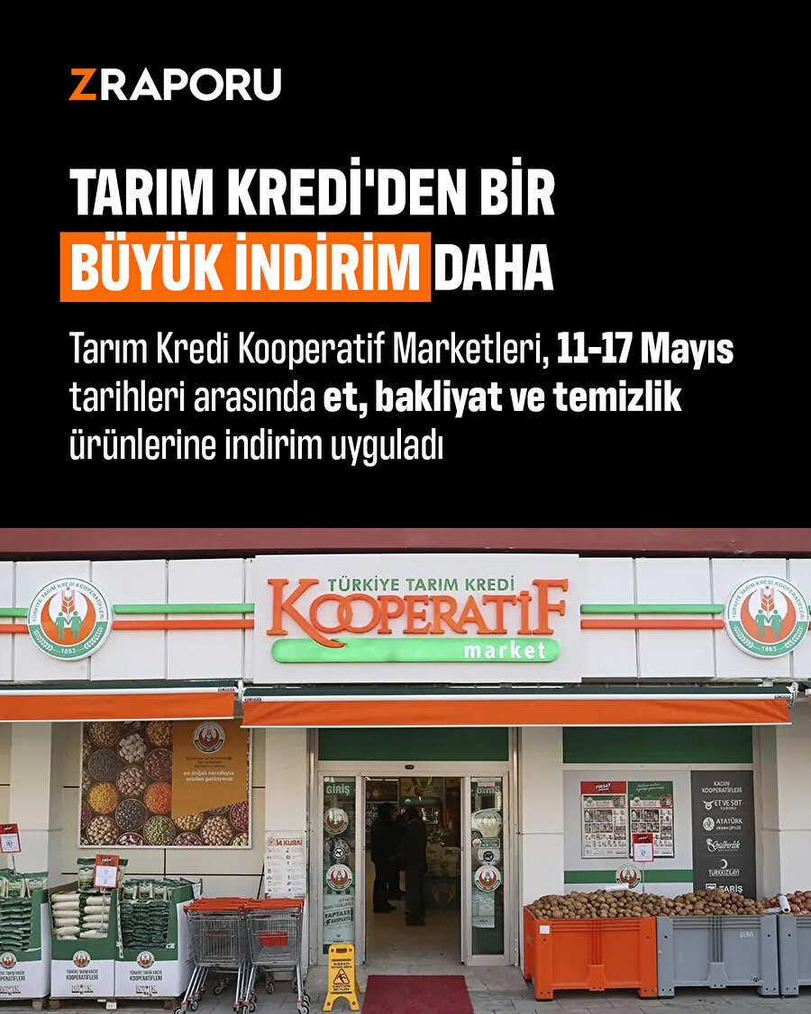Tarım Kredi'den et ürünlerinde indirim 