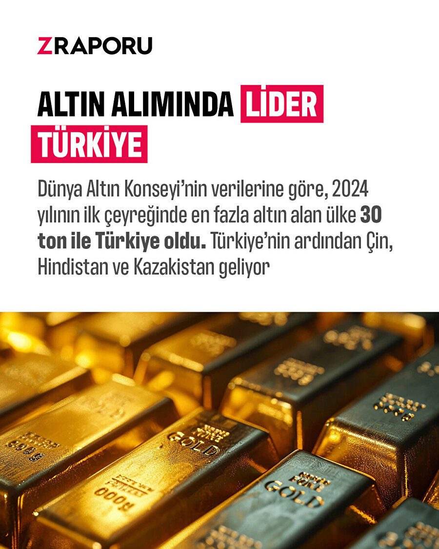 Merkez Bankası'ndan rekor altın alımı