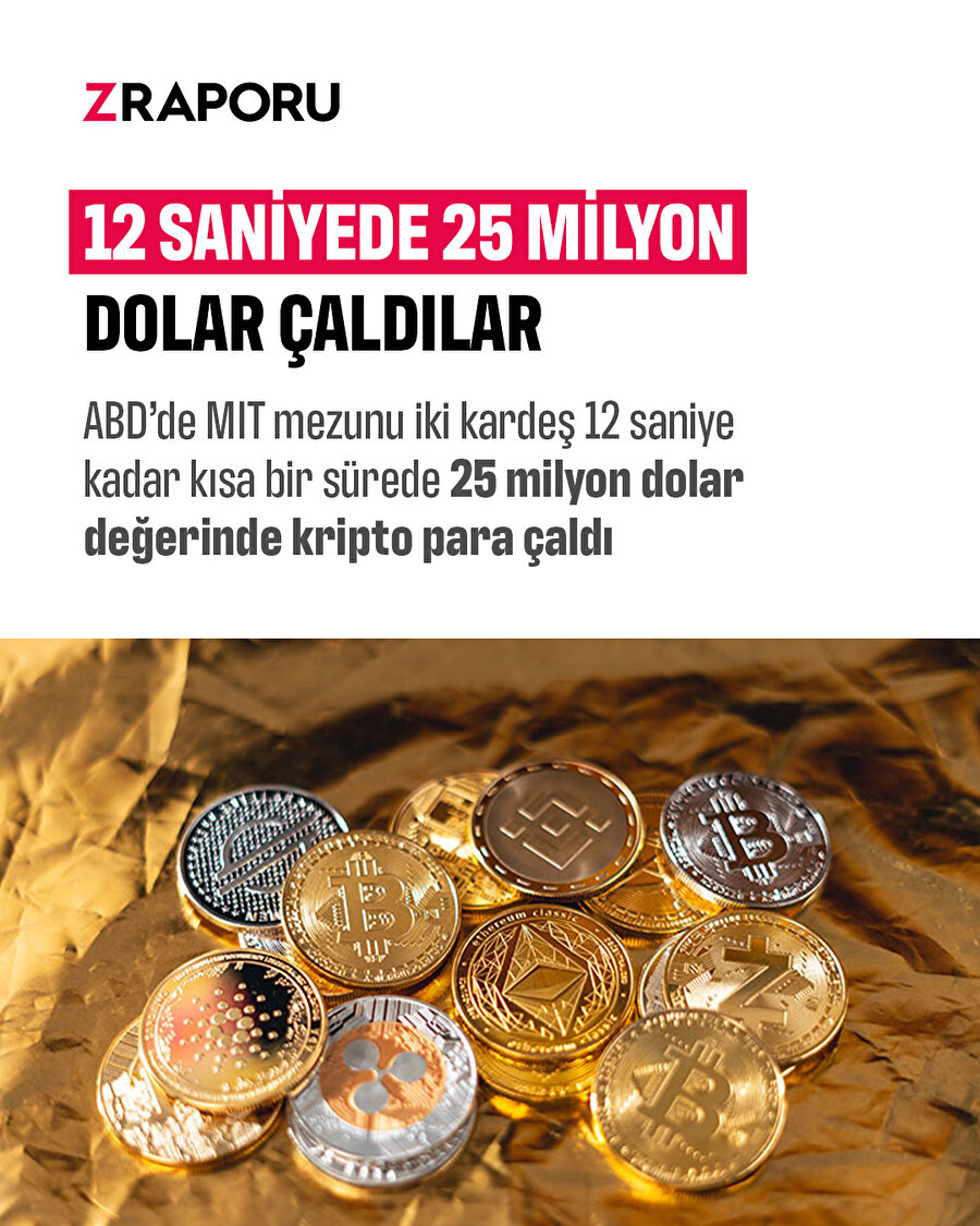 ABD'de iki kardeş 12 saniyede 25 milyon dolar çalındı 