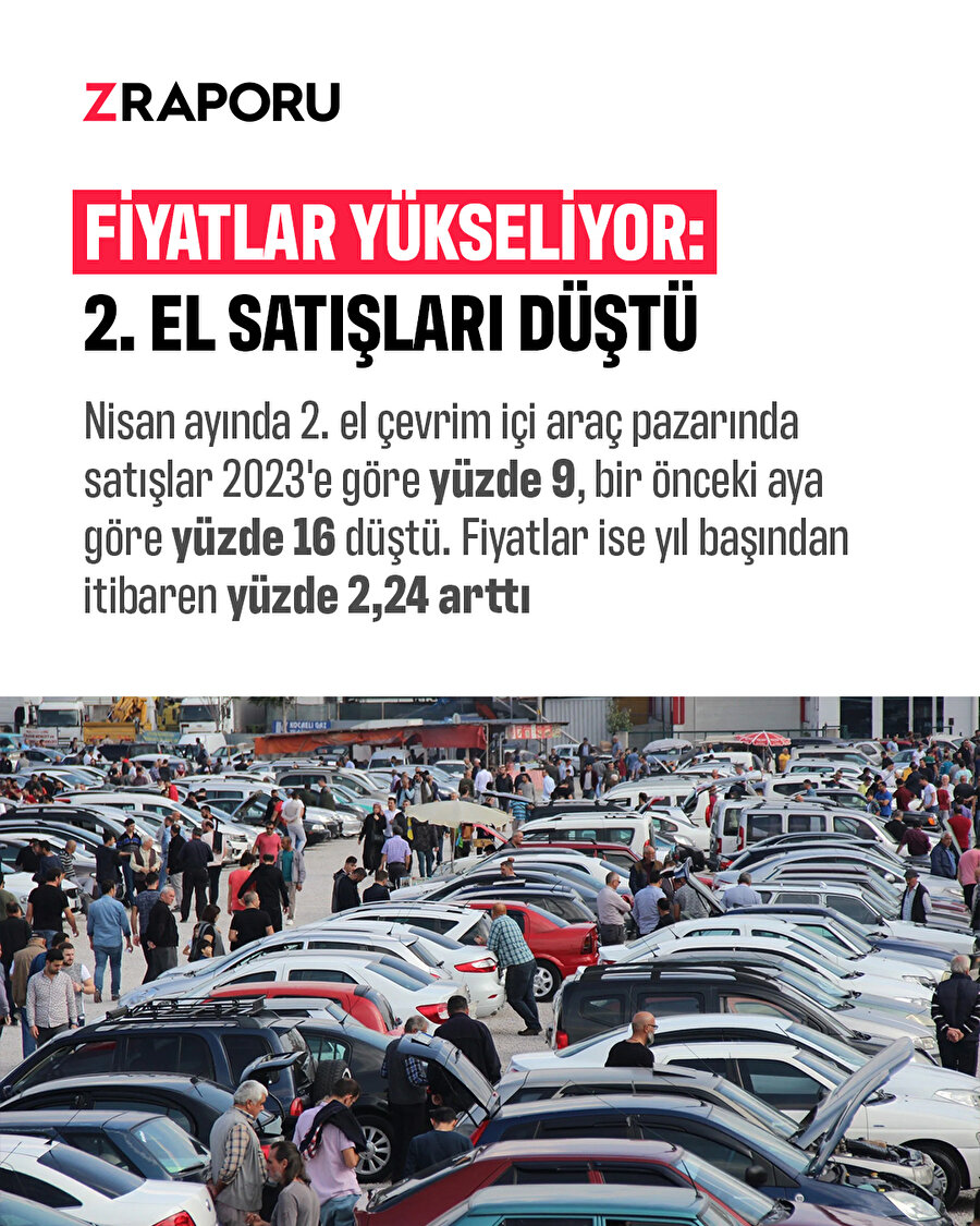 İkinci elde fiyatlar yükseldi, satışlar düştü