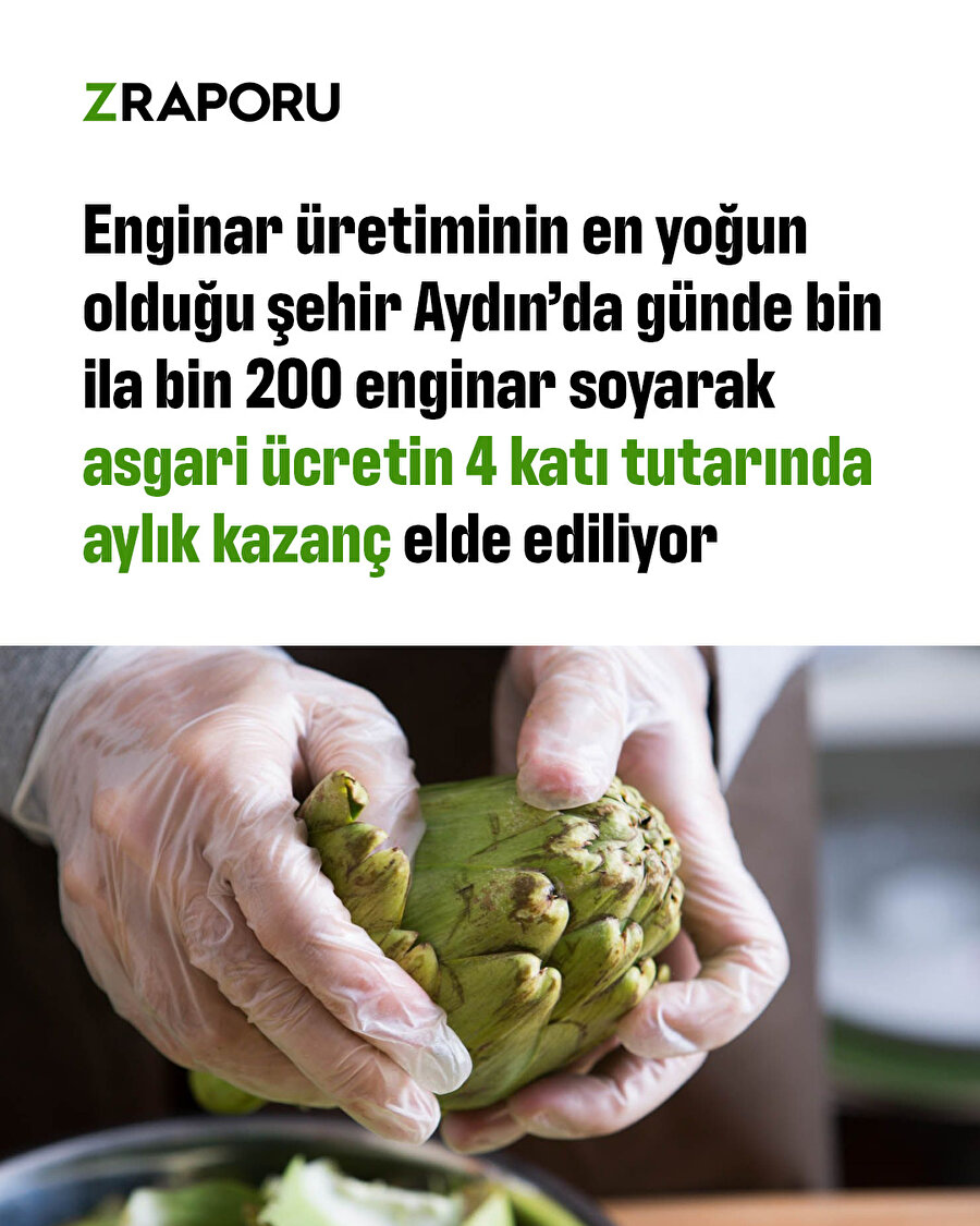 Enginar soymanın bedeli: 4 asgari ücret 