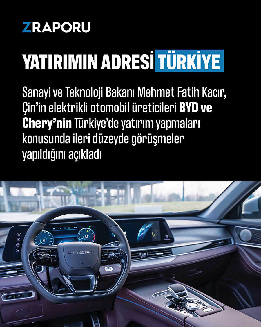 Çinli otomobil markaları Türkiye'ye yatırıma hazırlanıyor 