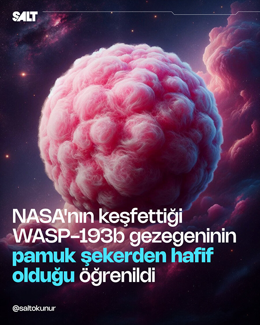 Pamuk şekerden daha hafif gezegen keşfedildi