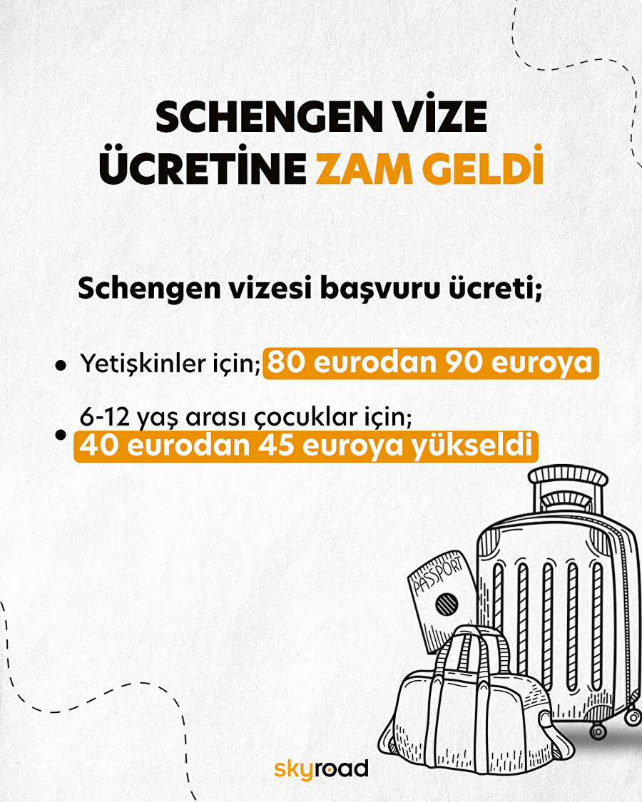 Schengen vize ücretine zam geldi 🗺️✈️