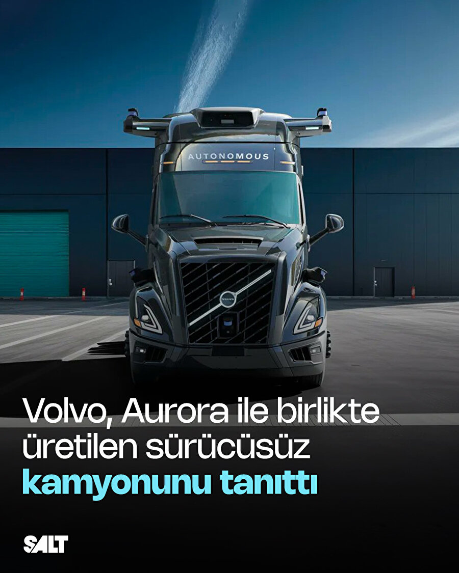 Volvo'dan sürücüsüz kamyon