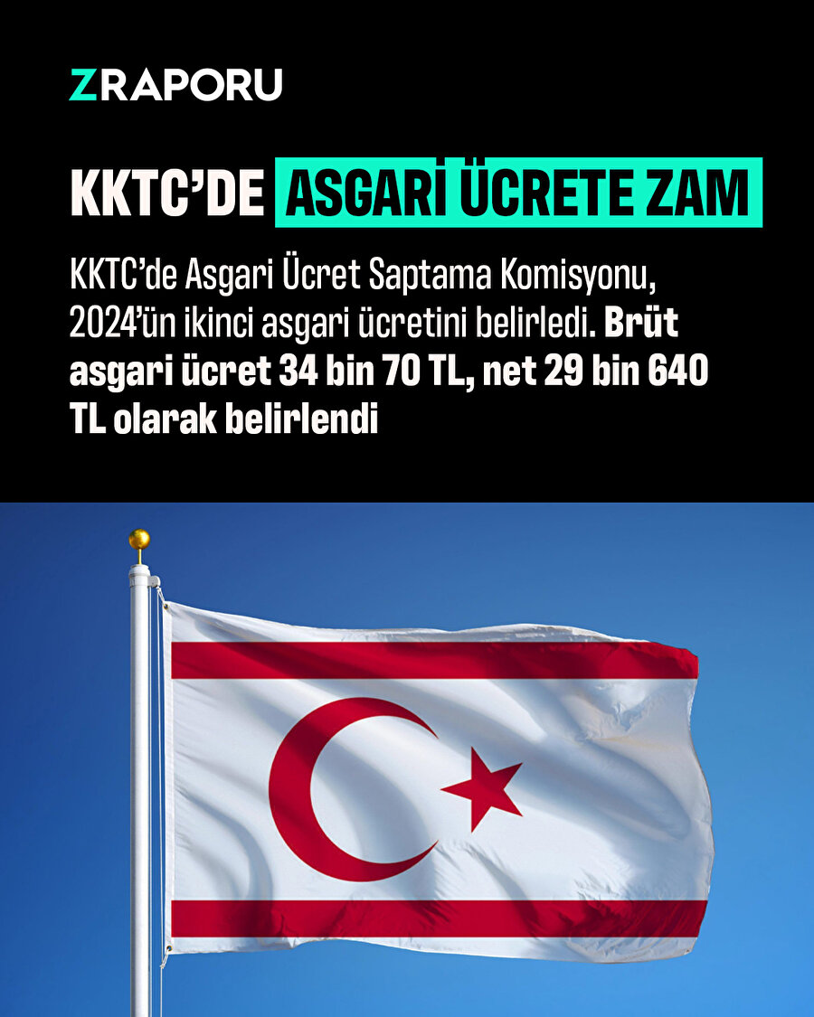 KKTC'de asgari ücrete zam geldi 