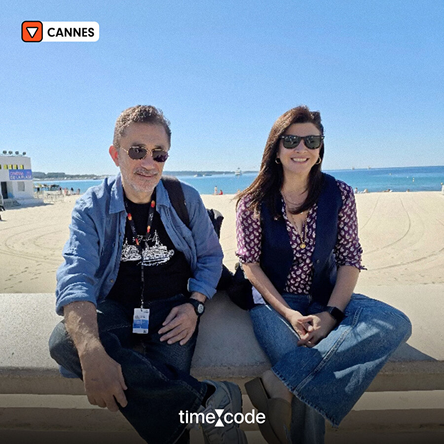 Ebru Ceylan ve Nuri Bilge Ceylan 77. Cannes Film Festivali'nde