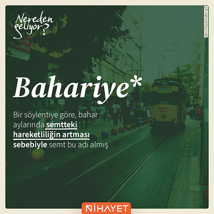 Nereden geliyor / Bahariye