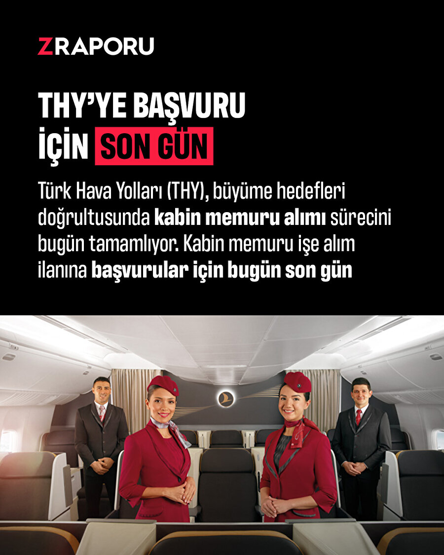 THY'ye başvuru için son gün