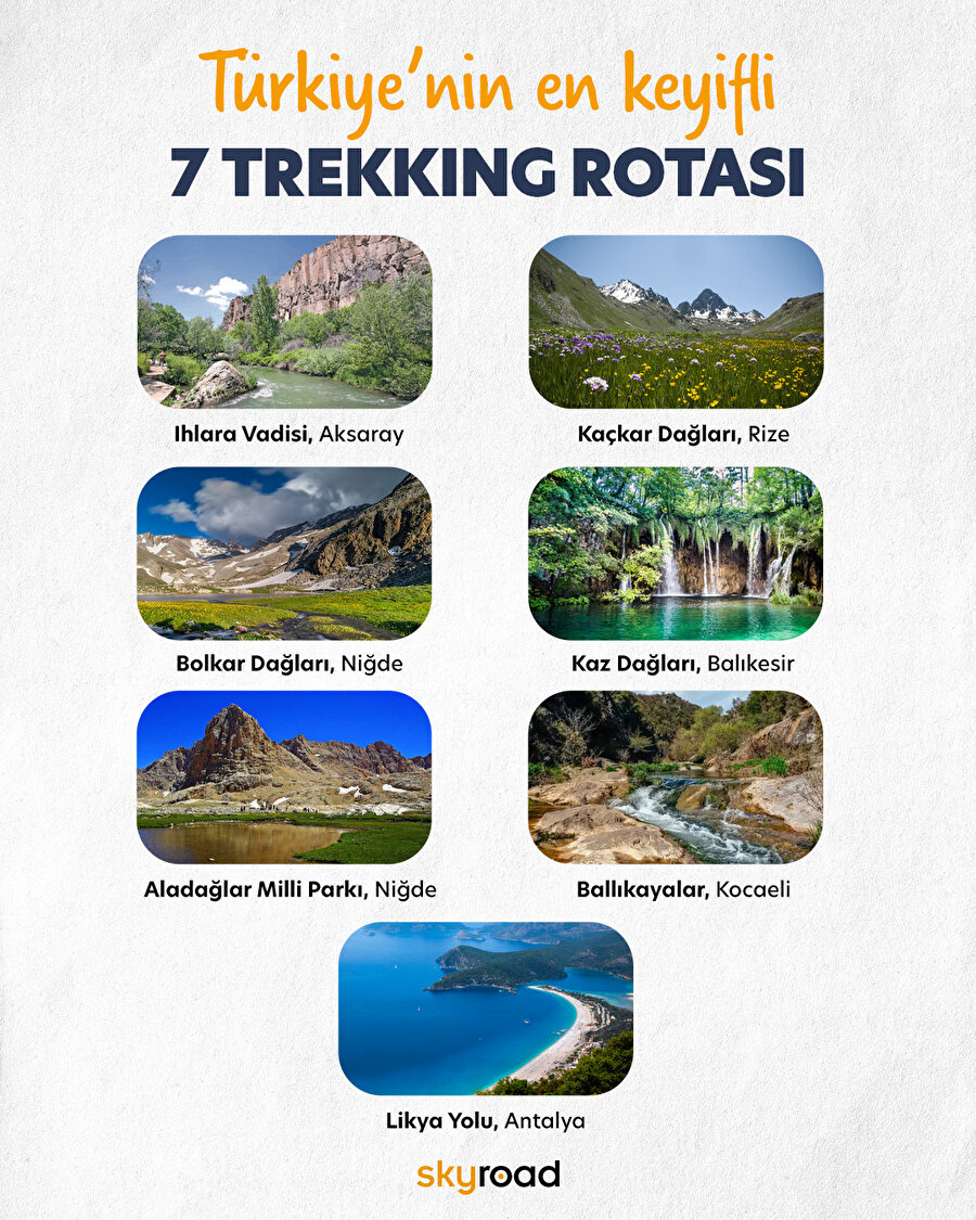 Türkiye’nin en keyifli 7 trekking rotası 🙌