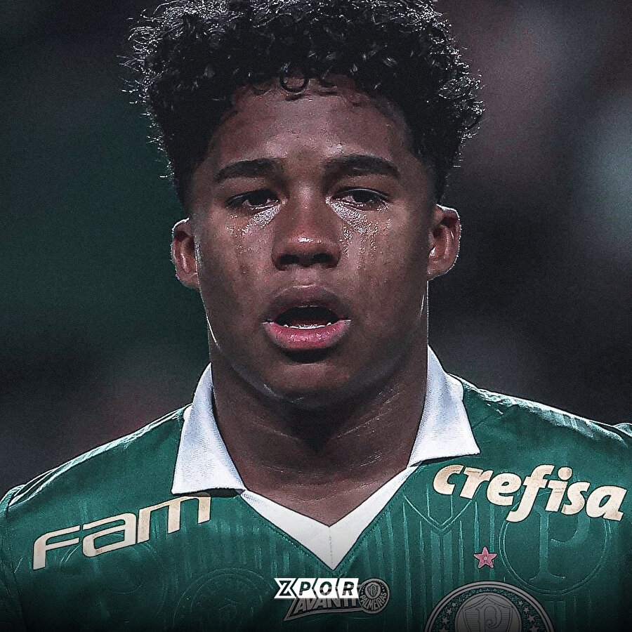 Palmeiras ile son maçına çıkan Endrick gözyaşlarını tutamadı