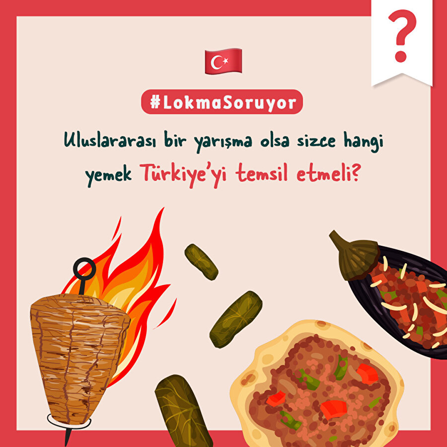 Uluslararası bir yarışma olsa sizce hangi yemek Türkiye'yi temsil etmeli?