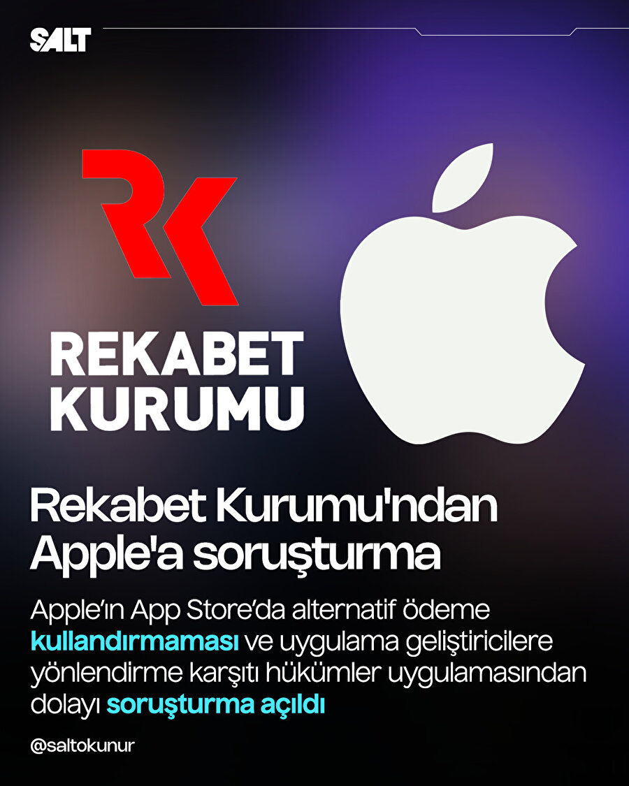 Rekabet Kurumu'ndan Apple'a soruşturma