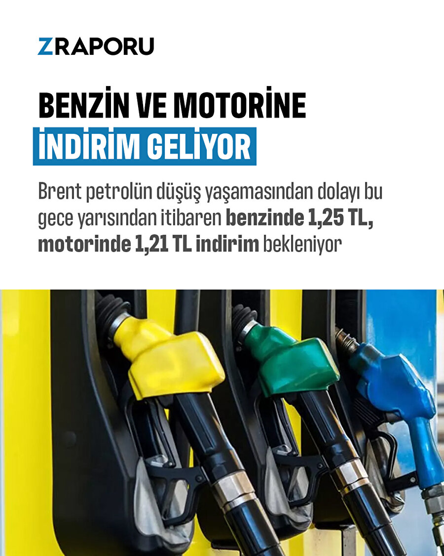 Benzin ve motorine indirim geliyor