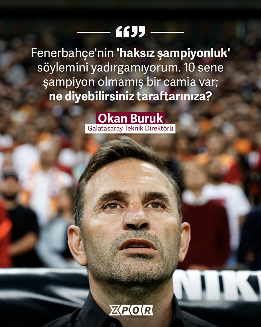 Okan Buruk'tan Fenerbahçe göndermesi