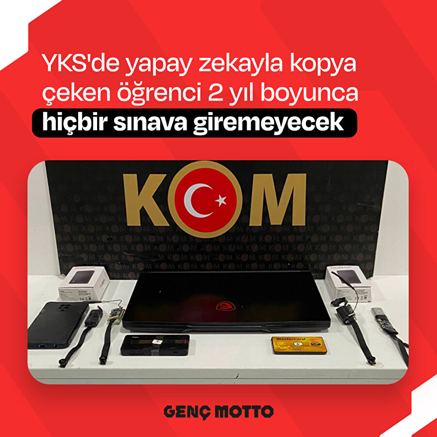 YKS'de kopya çekmeye 2 yıl ceza 