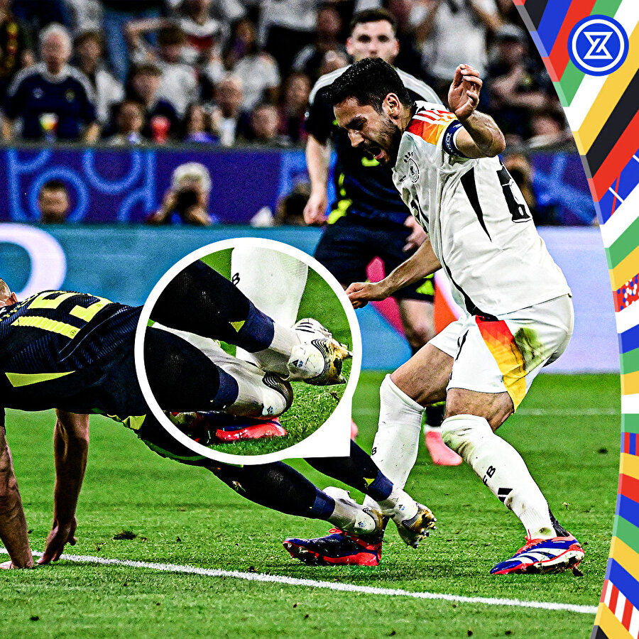 Almanya'nın penaltı kazandığı an