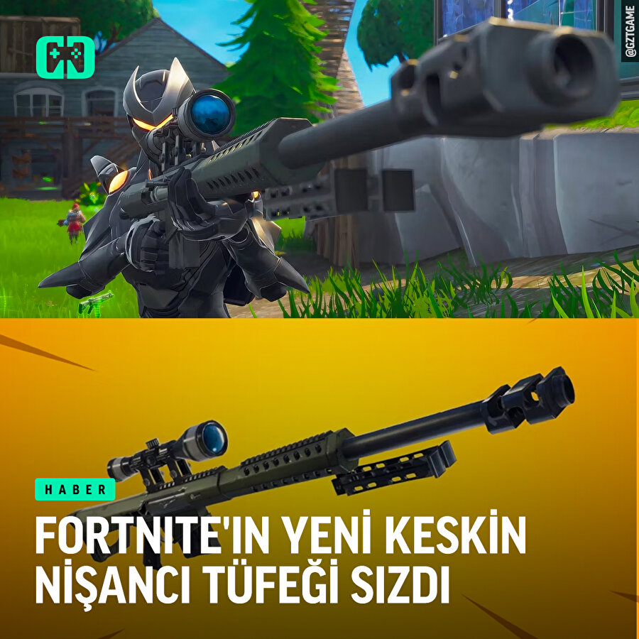 Fortnite'ın yeni silahı sızdırıldı