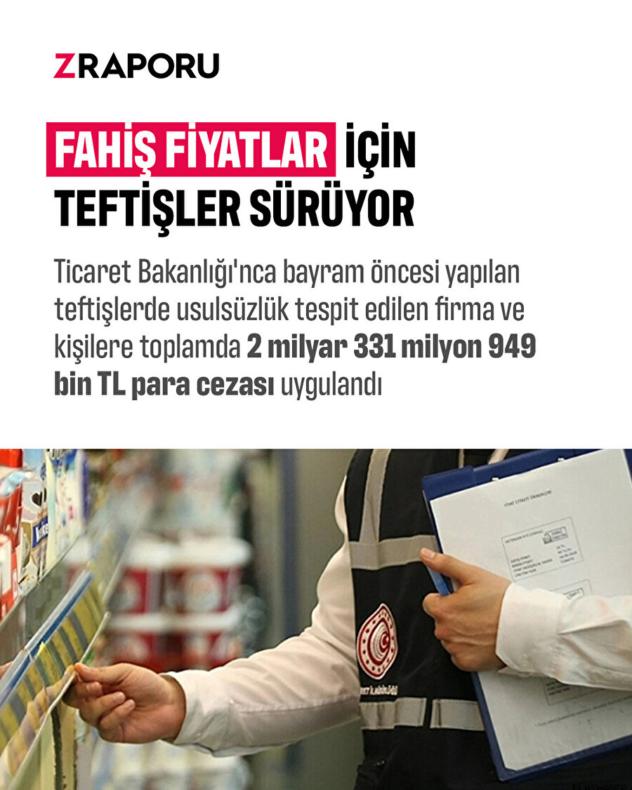 Fahiş fiyatlara müsamaha yok