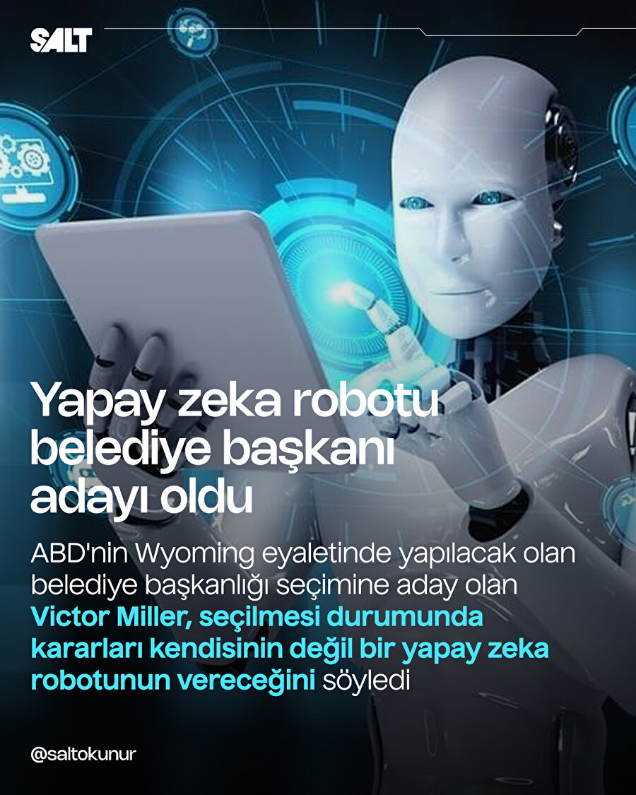 Yapay zeka robotu belediye başkan adayı oldu