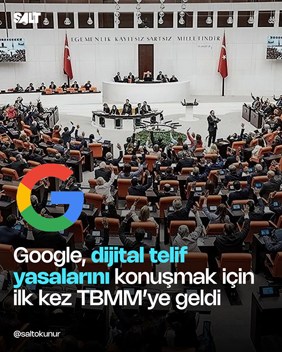Google temsilcileri mecliste yerini aldı