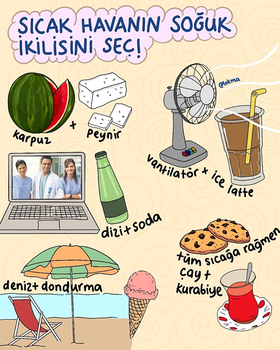 Sıcak havanın soğuk ikilisini seç!