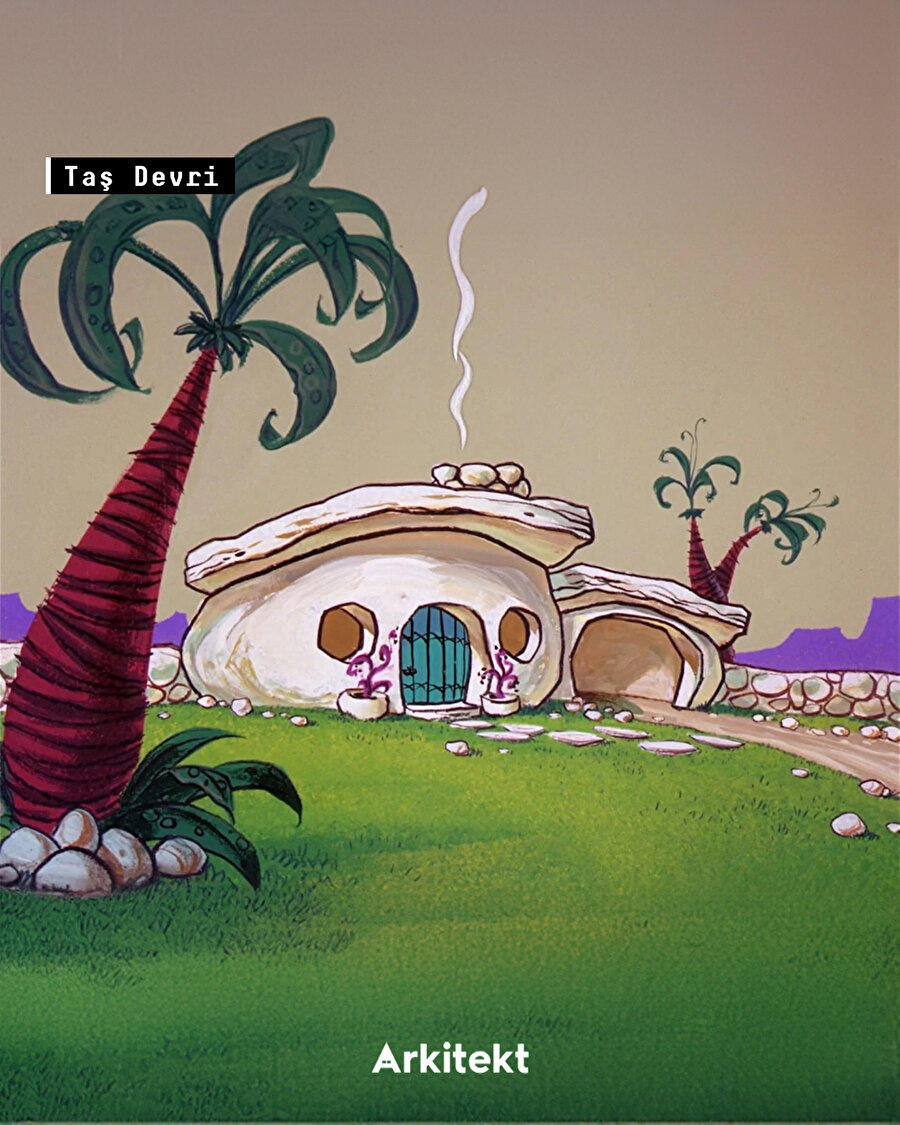 Çocukluğumuzun çizgi filmlerinde yer alan ikonik evler! 