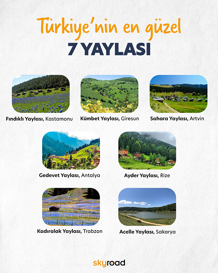 Türkiye’nin en güzel 7 yaylası 📍