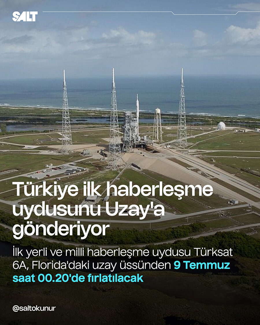 İlk yerli ve milli haberleşme uydumuz 9 Temmuz'da Uzay'a gönderilecek