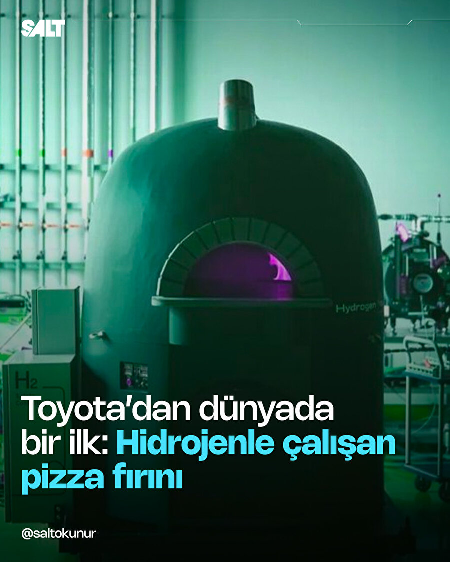 Toyota'dan dünyada bir ilk: Hidrojenle çalışan pizza fırını