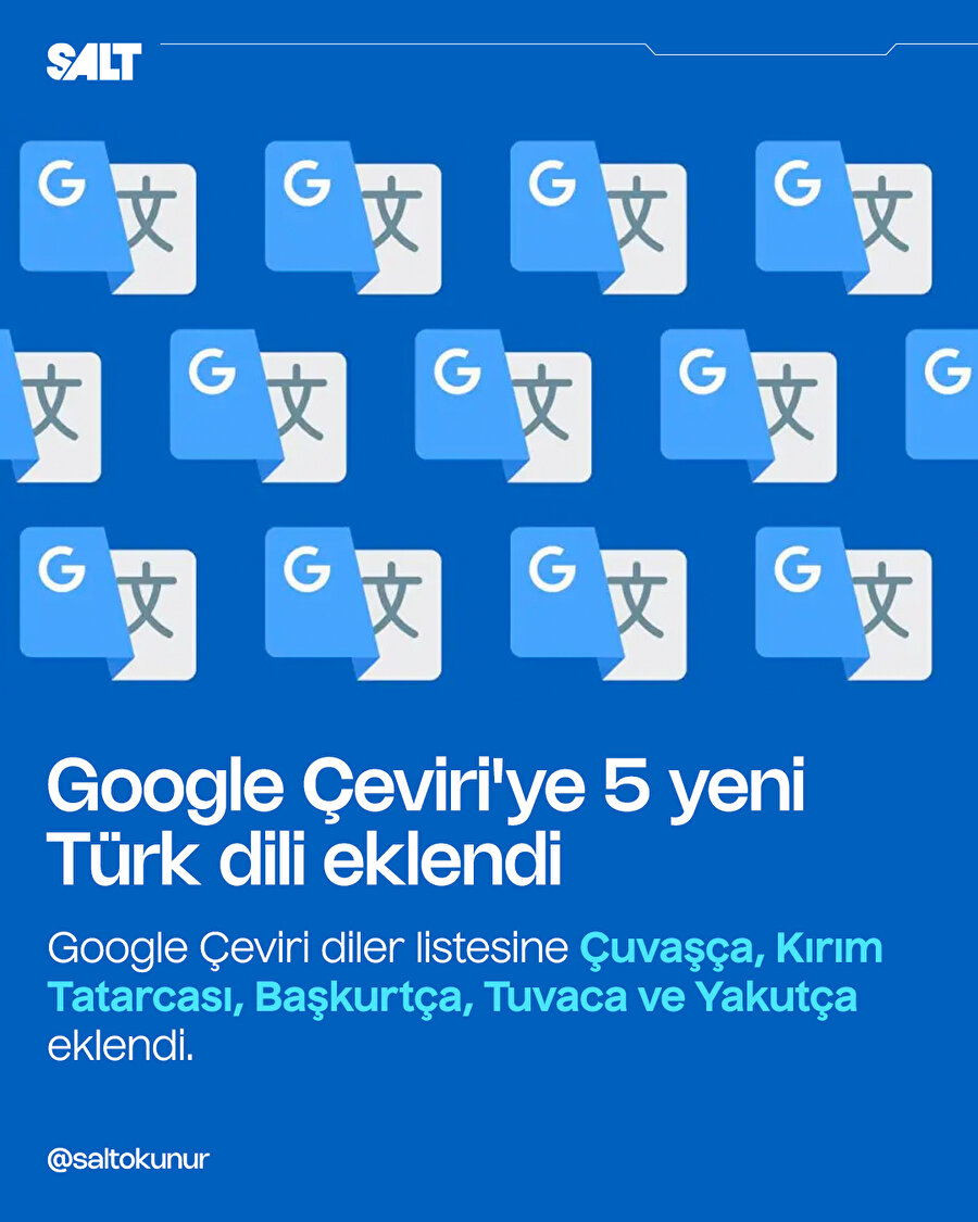 Google Çeviri'ye 5 yeni Türk dili eklendi