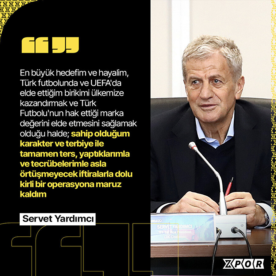 Servet Yardımcı, TFF başkan adaylığından çekildiğini duyurdu