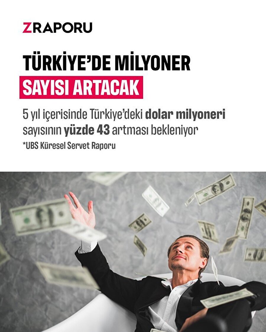 Türkiye'de dolar milyoneri sayısı artacak 