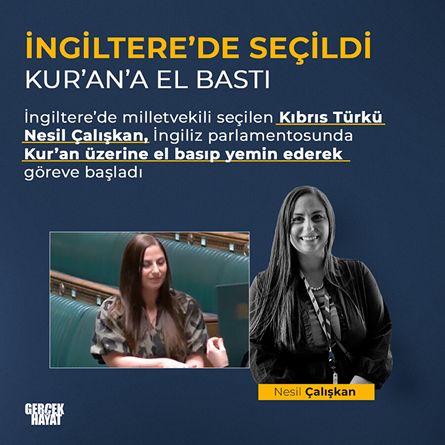 İngiliz parlamentosunda Kur'an'a el bastı