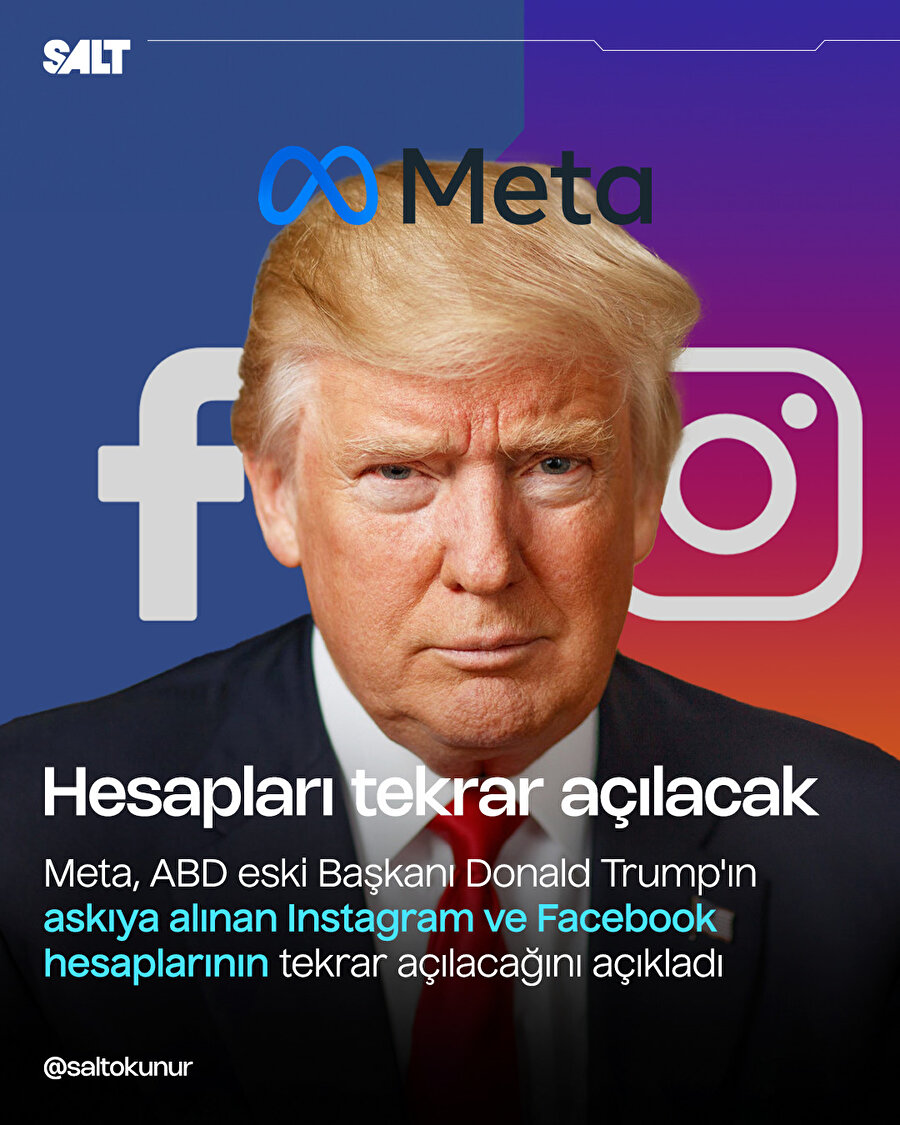 Donald Trump yeniden Instagram'a dönecek