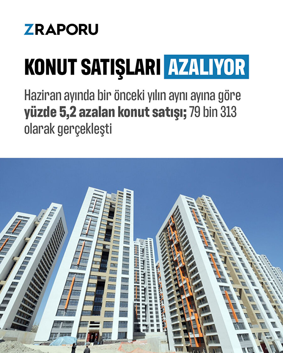 Konut satışları düşüyor