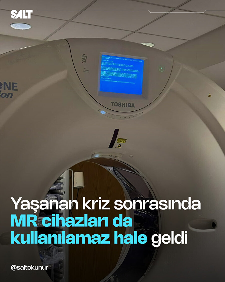 MR cihazları da arızalandı
