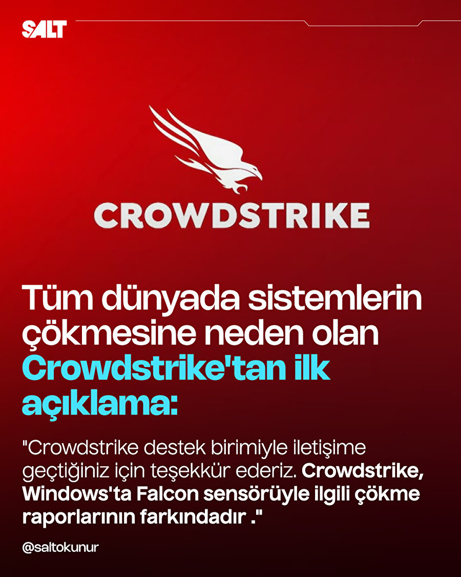 Crowdstrike'dan açıklama