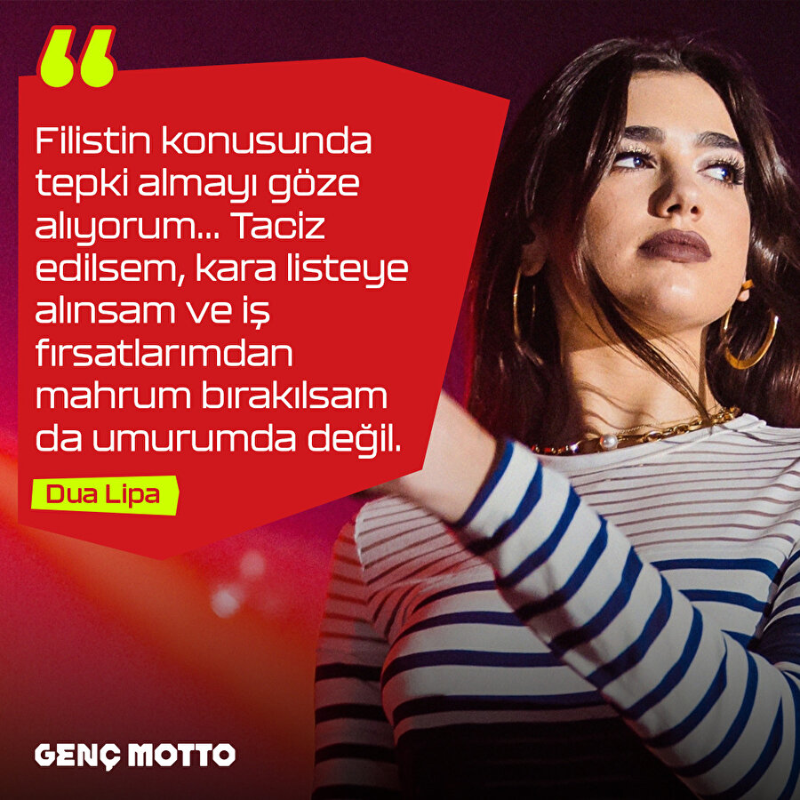 Dua Lipa’dan Filistin’e dair açıklamalar 💬