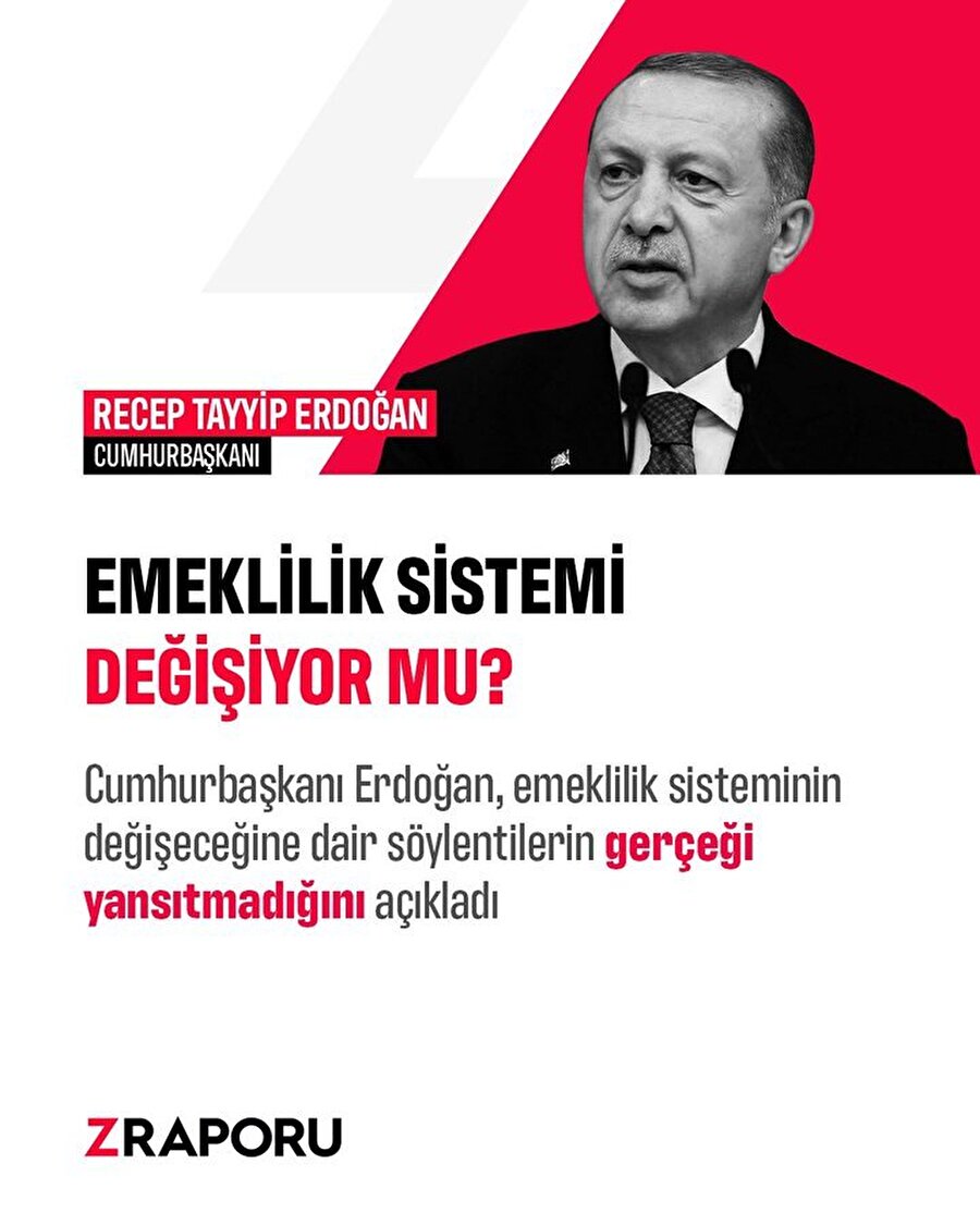 Emeklilik sistemi değişecek mi? Cumhurbaşkanı Erdoğan açıkladı