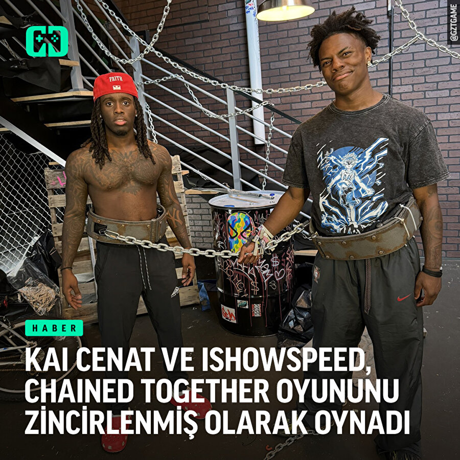 Kai Cenat ve IShowSpeed birbirlerine zincirlendiler 
