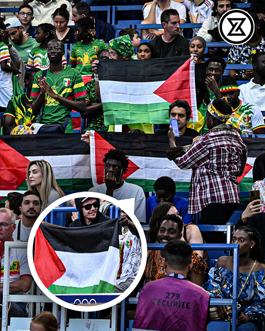 Filistin bayrağı açtılar