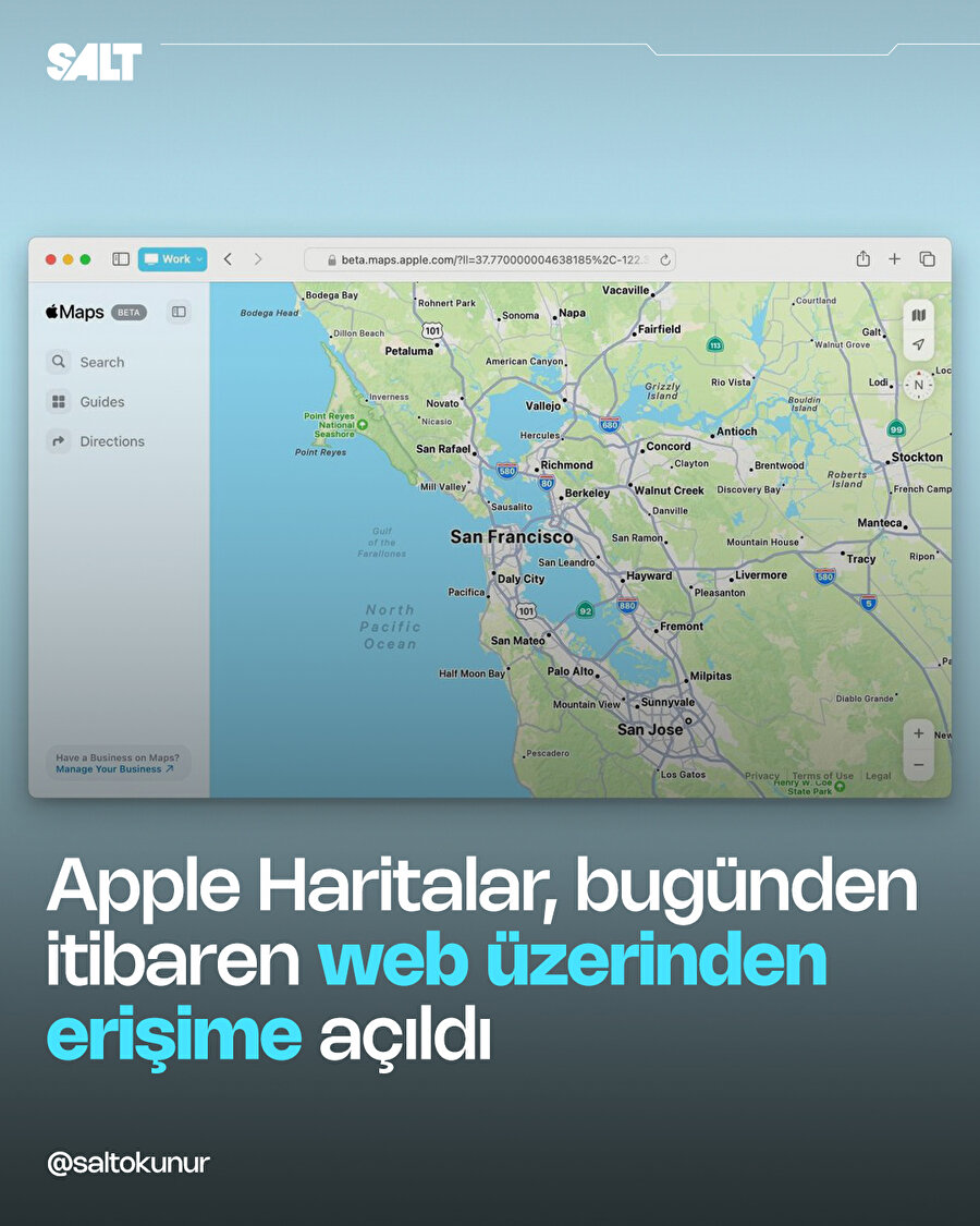 Apple Haritalar web üzerinden kullanıma açıldı