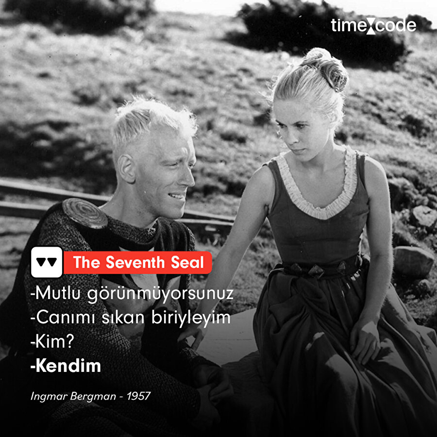 The Seventh Seal filminden alıntı