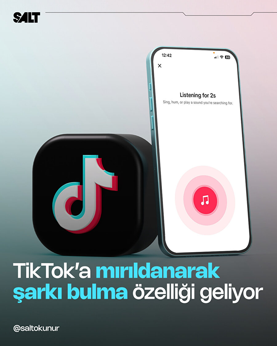 TikTok'a mırıldanarak şarkı bulma özelliği geliyor