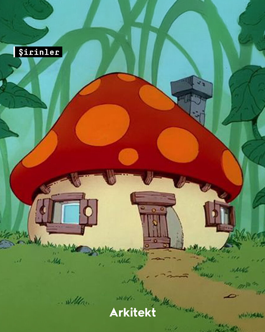 Çocukluğumuzun çizgi filmlerindeki o ikonik evler! 