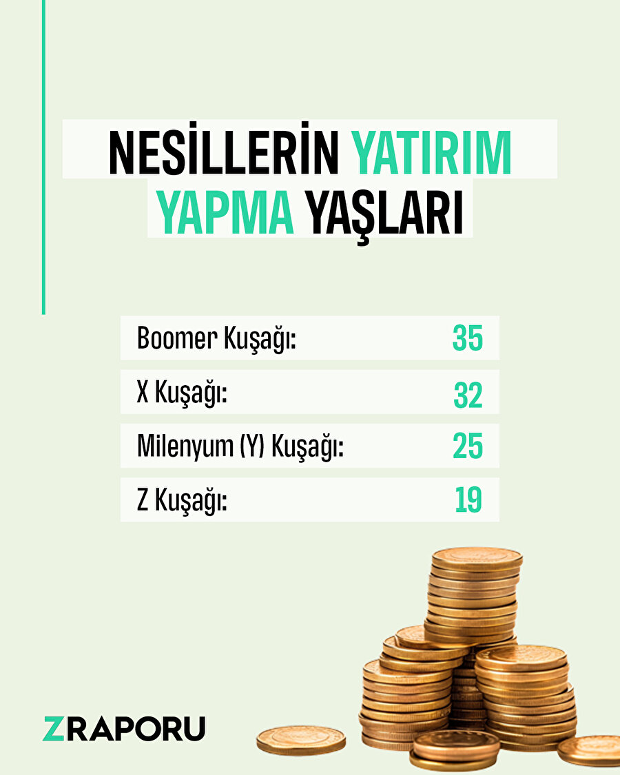 Nesillerin yatırım yapmaya başlama yaşları belli oldu