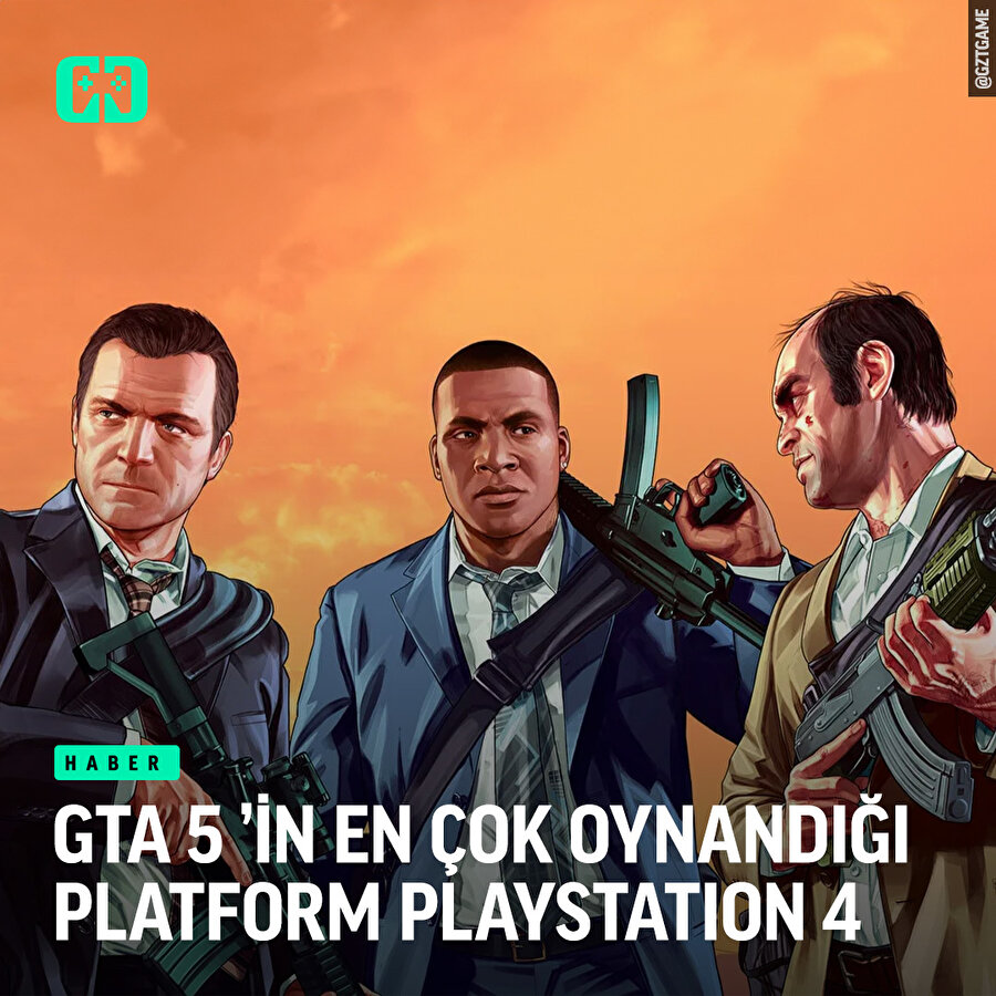 GTA 5'in en çok oynandığı platform PlayStation 4 