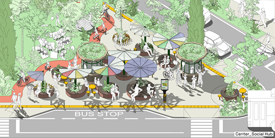 Kosova'da hayata geçirilen ve WAF finalisti olan Kameniçe otobüs durağı tasarımı